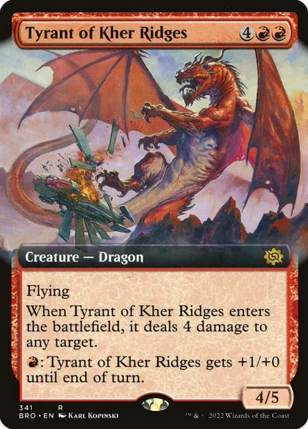 Tyrant of Kher Ridges, Magic card BRO 341 — The Brothers' War set