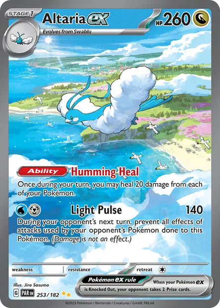 Altaria ex, Pokémon card PAR 253 — Paradox Rift set