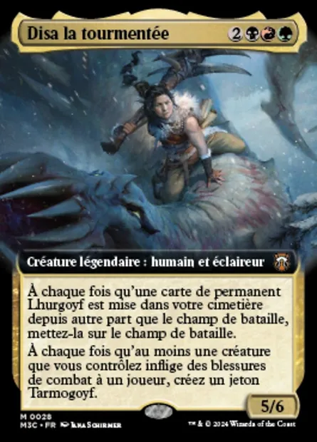 Disa la tourmentée, carte Magic M3C 28 — extension Modern Horizons 3 Commander