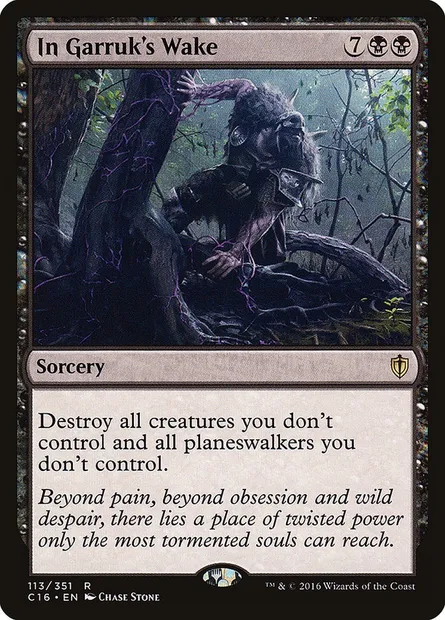 In Garruk's Wake, Magic card C16 113 — Commander 2016 set