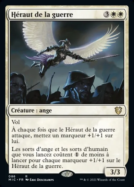 Héraut de la guerre, carte Magic MIC 86 — extension Midnight Hunt Commander