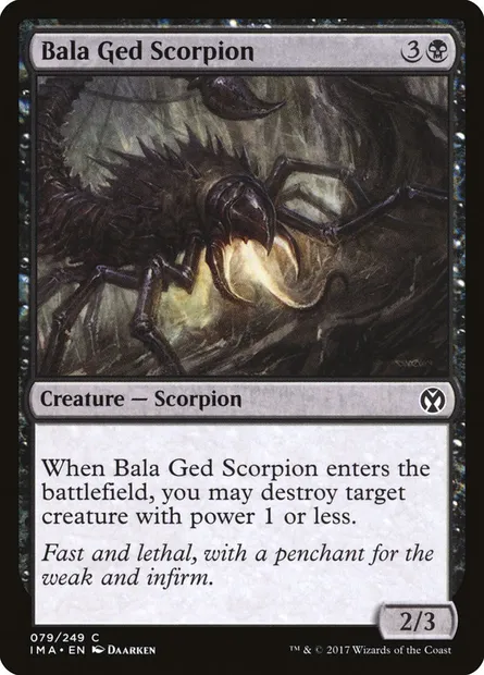 Bala Ged Scorpion, Magic card IMA 79 — Iconic Masters set