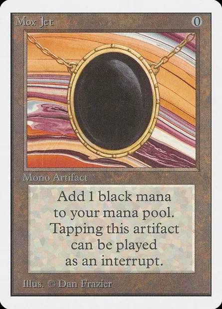 Mox Jet, Magic card 2ED 263 — Unlimited Edition set