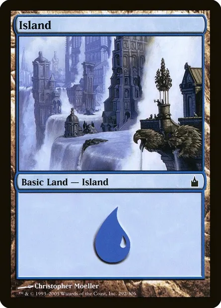Île, carte Magic RAV 292 — extension Ravnica: La Cité des Guildes