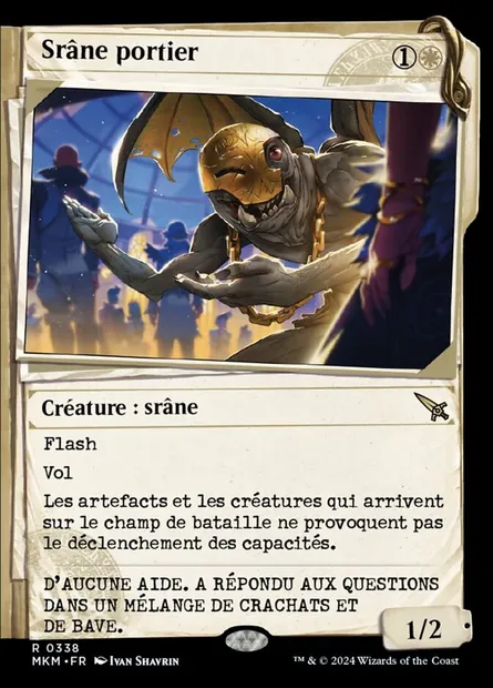 Srâne portier, carte Magic MKM 338 — extension Murders at Karlov Manor
