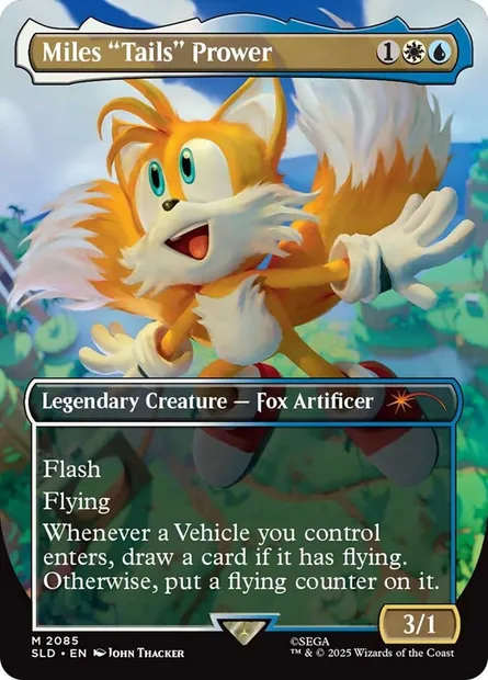 Miles "Tails" Prower, Magic card SLD 2085 — Secret Lair Drop set