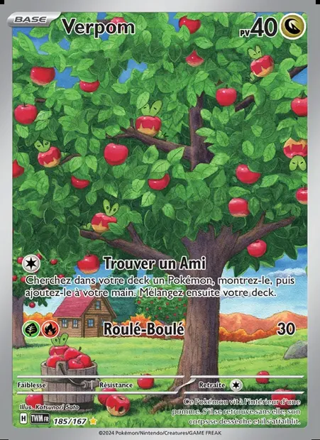 Verpom, carte Pokémon TWM 185 — extension Mascarade Crépusculaire