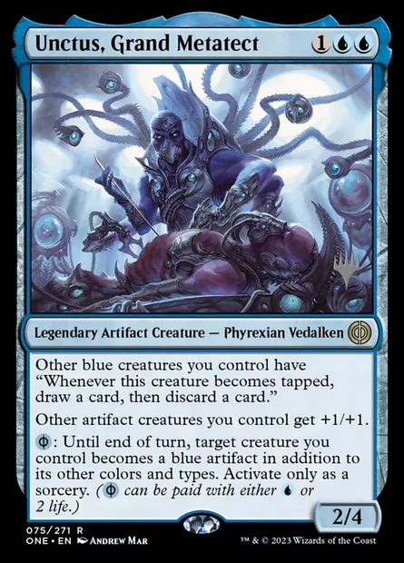 Unctus, Grand Metatect, Magic card PONE 75p — Phyrexia: All Will Be One Promos set