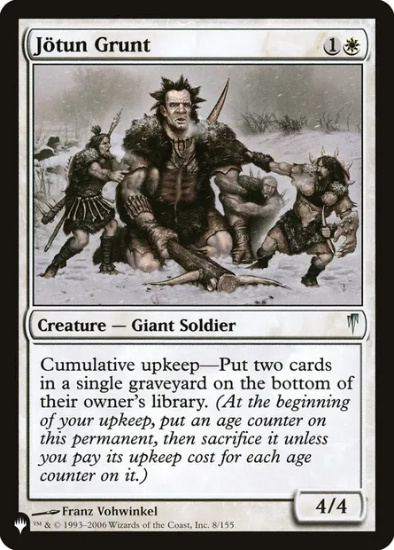 Grognard jötun, carte Magic PLST CSP-8 — extension The List