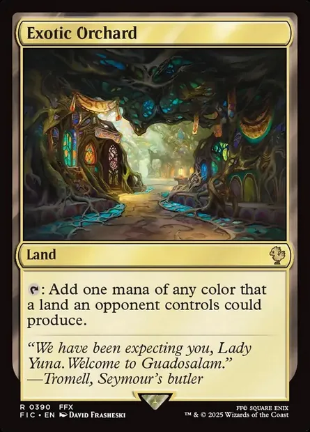 Exotic Orchard, Magic card FIC 390 — Final Fantasy Commander set