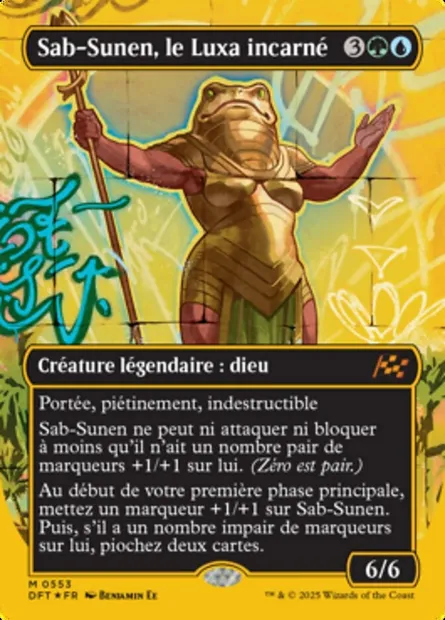 Sab-Sunen, le Luxa incarné, carte Magic DFT 553 — extension Aetherdrift