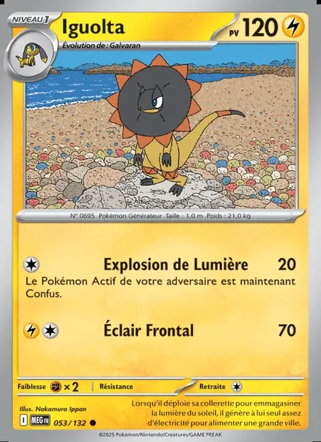 Iguolta, carte Pokémon MEG 053 — extension Méga-Évolution