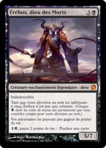 Érébos, dieu des Morts, carte Magic THS 85 — extension Theros