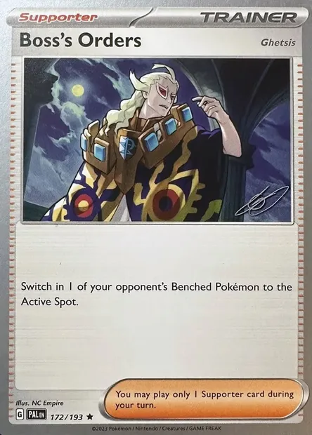 Boss's Orders - Ghetsis, Pokémon card WCD23 172 — World Championship Decks 2023 set
