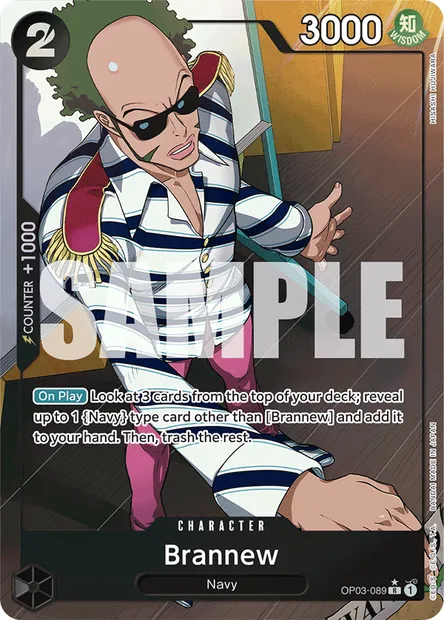 Brannew, One Piece card OP03-089 — PILLARS OF STRENGTH set