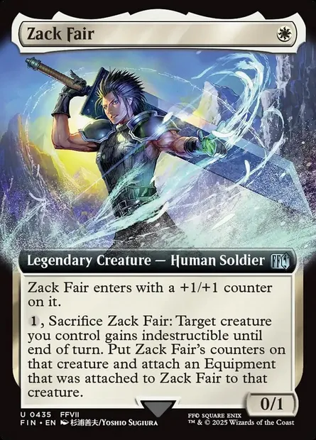 Zack Fair, Magic card FIN 435 — Final Fantasy set