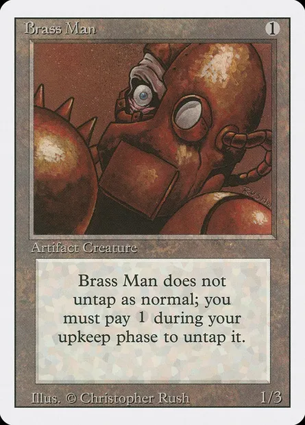 Brass Man, Magic card 3ED 238 — Revised Edition set