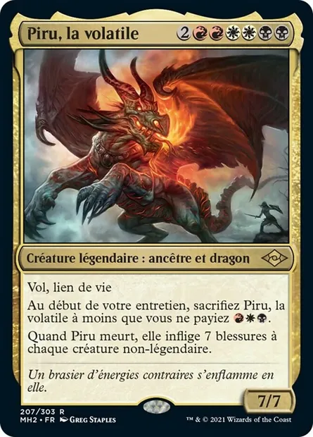 Piru, la volatile, carte Magic MH2 207 — extension Horizons du Modern 2