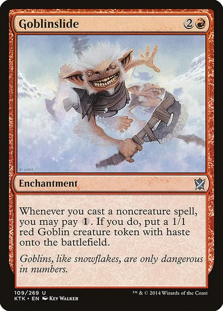 Goblinslide, Magic card KTK 109 — Khans of Tarkir set
