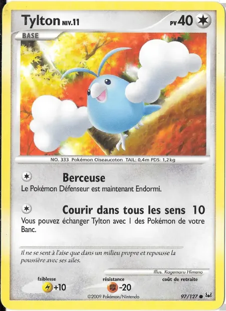 Tylton, carte Pokémon PL 97 — extension Platine