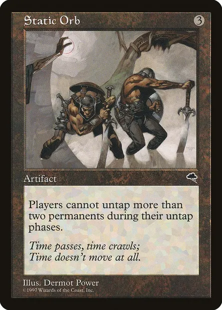 Static Orb, Magic card TMP 310 — Tempest set