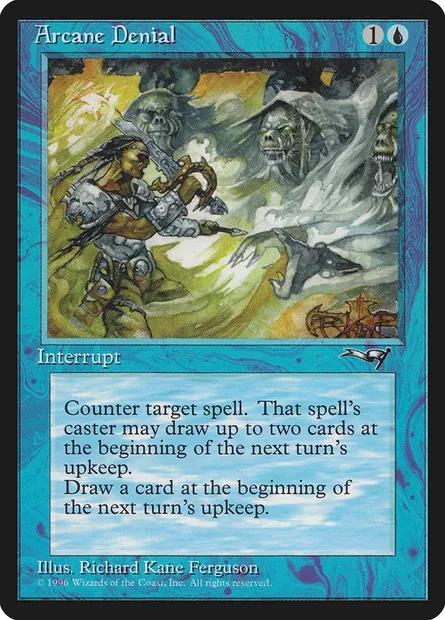Arcane Denial, Magic card ALL 22b — Alliances set