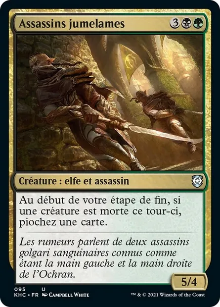 Assassins jumelames, carte Magic KHC 95 — extension Kaldheim Commander