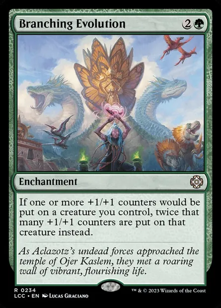 Branching Evolution, Magic card LCC 234 — The Lost Caverns of Ixalan Commander set