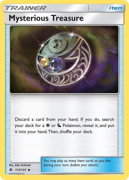 Mysterious Treasure, Pokémon card FLI 113 — Forbidden Light set