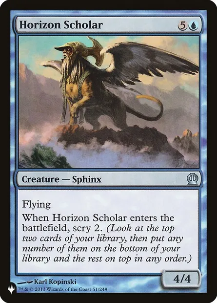 Horizon Scholar, Magic card PLST THS-51 — The List set