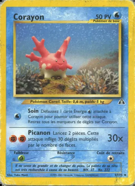 Corayon, carte Pokémon ND 37 — extension Neo Discovery