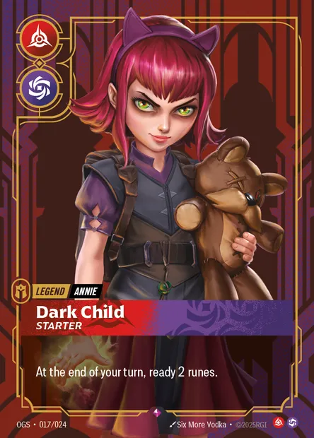 Dark Child, carte Riftbound OGS 017 — extension Proving Grounds