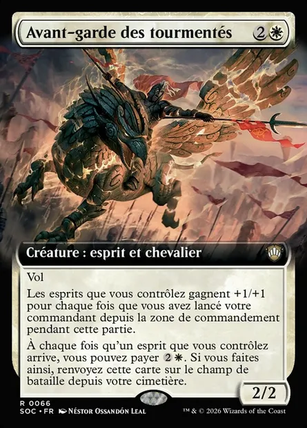 Avant-garde des tourmentés, carte Magic SOC 66 — extension Secrets of Strixhaven Commander