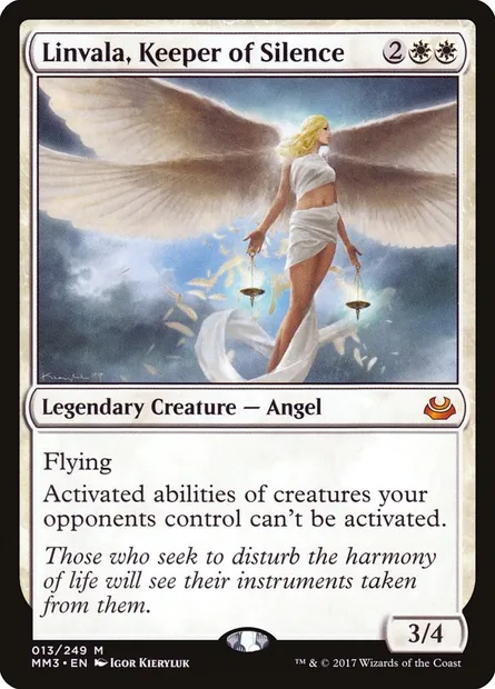Linvala, Gardienne du Silence, carte Magic MM3 13 — extension Modern Masters 2017