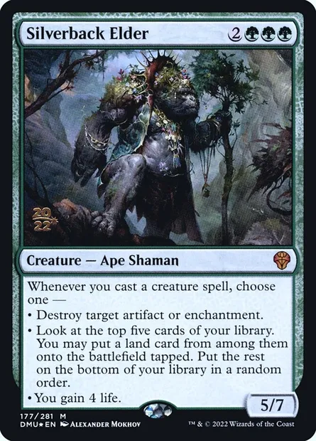 Silverback Elder, Magic card PDMU 177s — Dominaria United Promos set