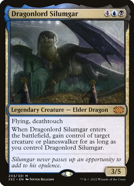 Dragonlord Silumgar, Magic card 2X2 203 — Double Masters 2022 set