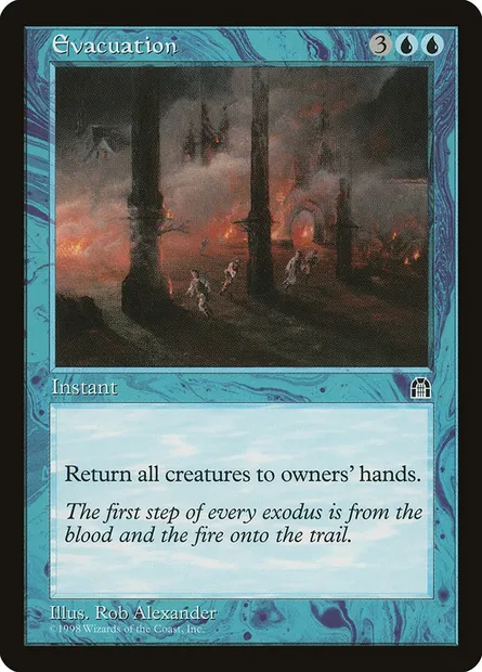 Evacuation, carte Magic STH 30 — extension Forteresse