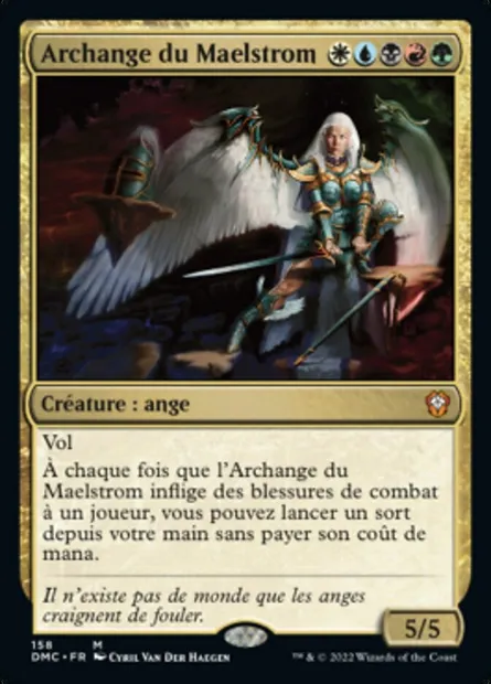 Archange du Maelstrom, carte Magic DMC 158 — extension Dominaria United Commander