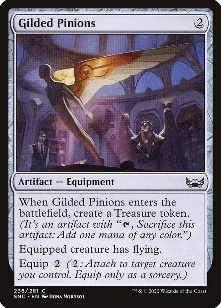 Gilded Pinions, Magic card SNC 238 — Streets of New Capenna set