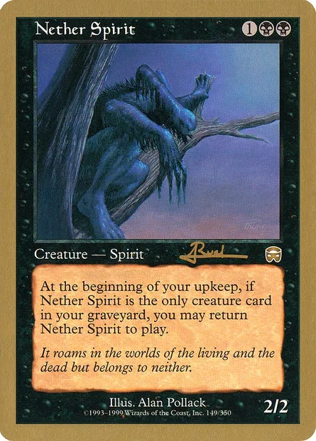 Esprit infernal, carte Magic WC01 ar149 — extension World Championship Decks 2001