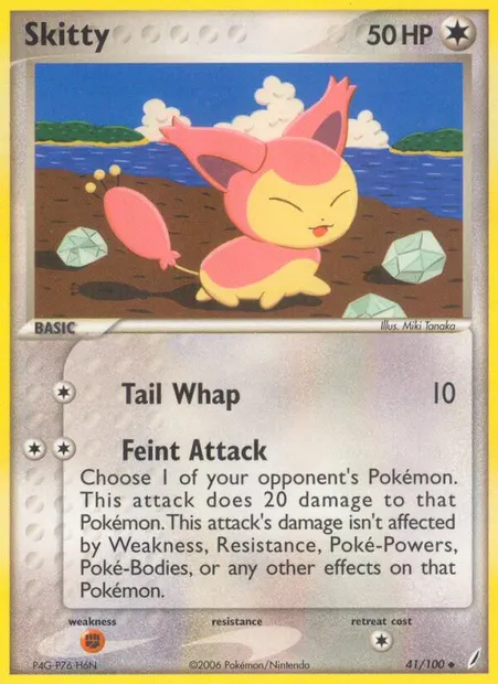 Skitty, Pokémon card CG 41 — Crystal Guardians set