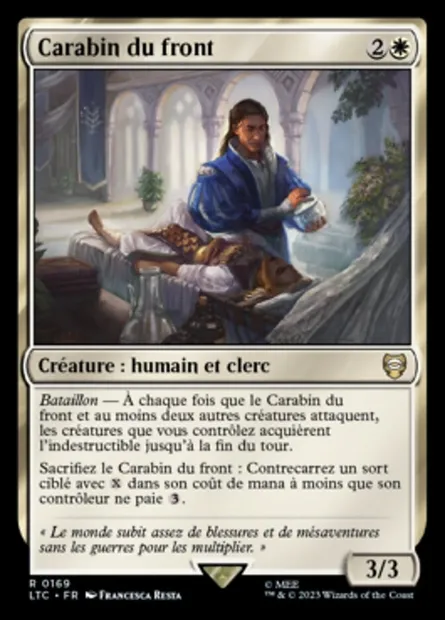 Carabin du front, carte Magic LTC 169 — extension Tales of Middle-earth Commander