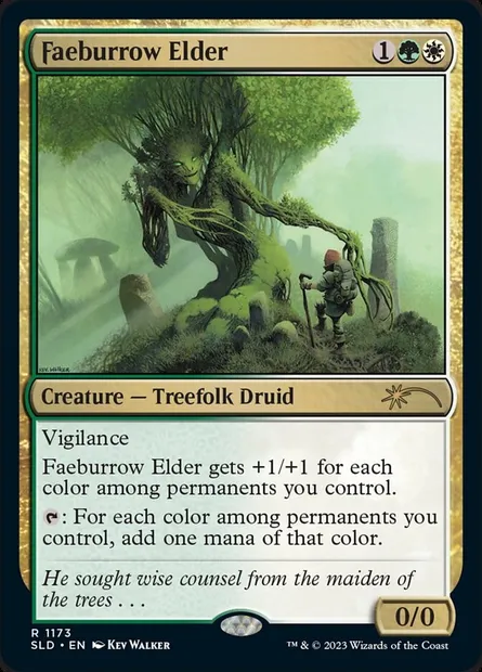 Faeburrow Elder, Magic card SLD 1173 — Secret Lair Drop set