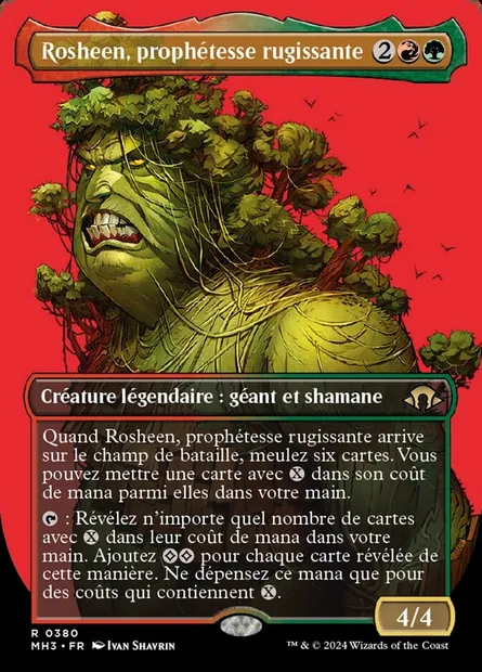 Rosheen, prophétesse rugissante, carte Magic MH3 380 — extension Modern Horizons 3