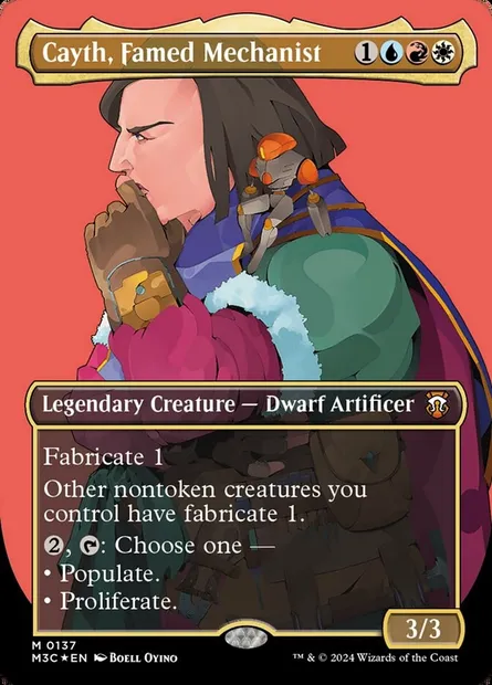 Cayth, Famed Mechanist, Magic card M3C 137 — Modern Horizons 3 Commander set