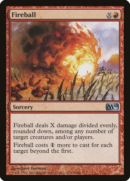 Fireball, Magic card M10 136 — Magic 2010 set