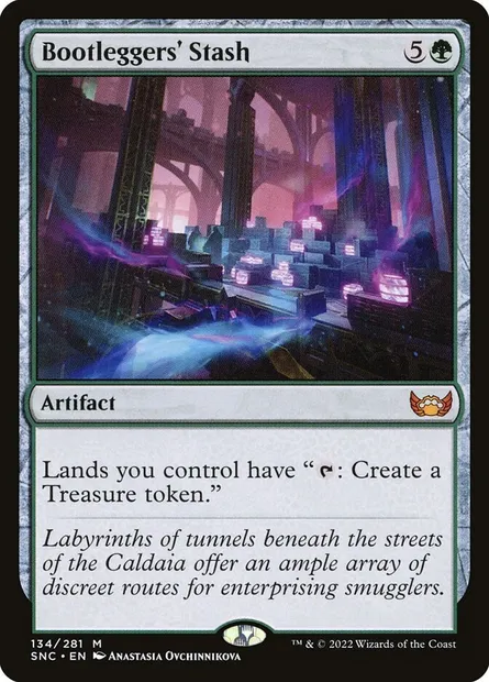 Bootleggers' Stash, Magic card SNC 134 — Streets of New Capenna set