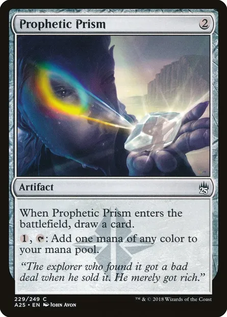 Prisme prophétique, carte Magic A25 229 — extension Masters 25