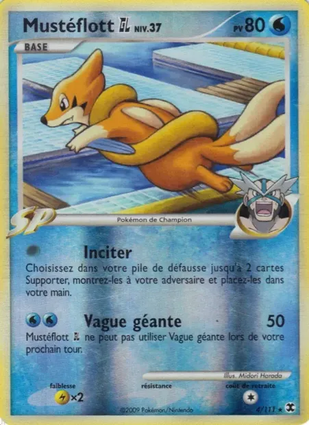 Mustéflott GL Niv. 37, carte Pokémon RR 4 — extension Rivaux Émergeants