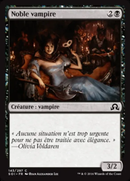 Noble vampire, carte Magic SOI 143 — extension Ténèbres sur Innistrad